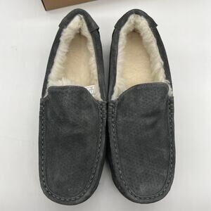 Koolaburra by UGG Mens 9 Medium Mocassin Slippers Tipton Stone Grey